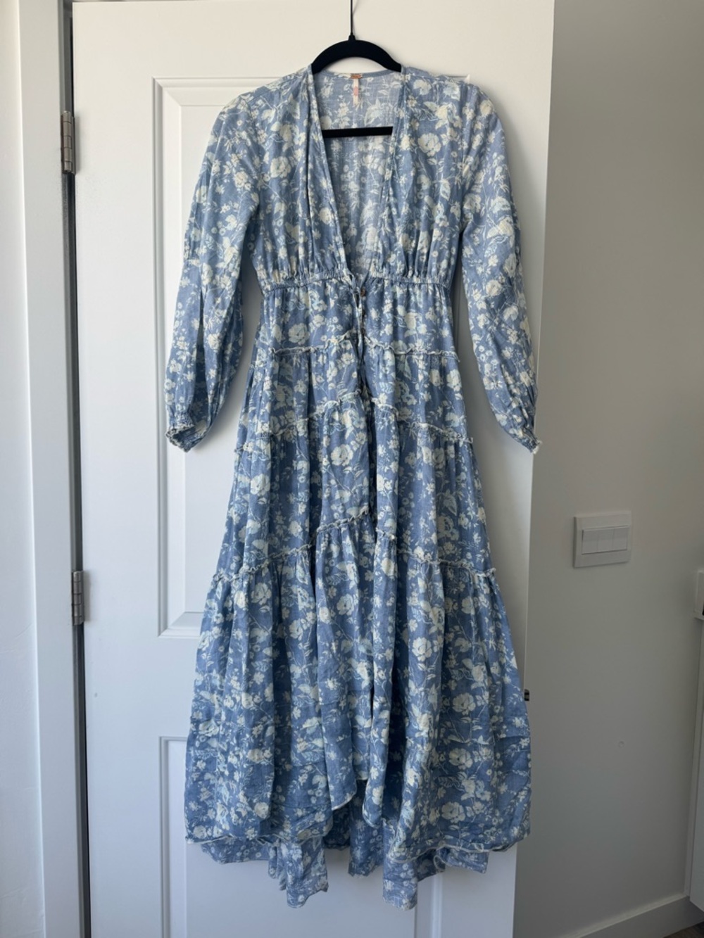 FREE PEOPLE Blue Pappiet Maxi Dress